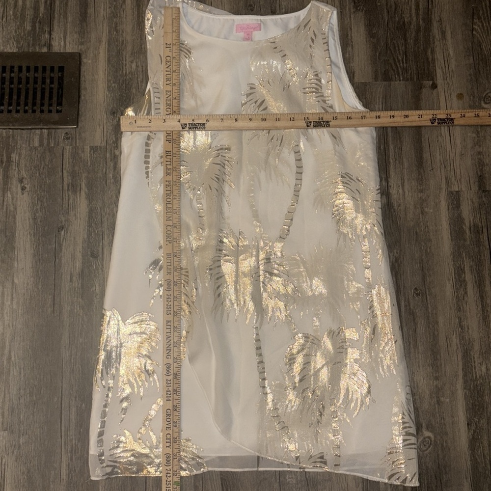 Lilly Pulitzer Calissa Palm Tree Silk Dress XS - Picture 5 of 8